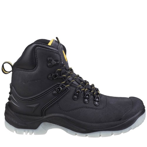 Amblers FS218 S3 Waterproof Safety Boots - Steel Toe Cap & Midsole - Unisex Black
