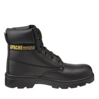 Sterling Apache AP300 Black Safety Work Boots With Steel Midsole
