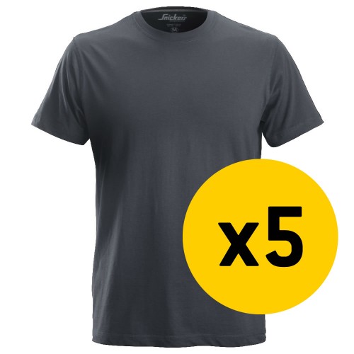 SNICKERS 2502  **TWIN PACK** CLASSIC PLAIN T-SHIRT T TEE SHIRT *FREE DELIVERY** 