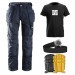 Snickers 3211 Kit Inc 9110 Kneepads & SnickersDirect T-Shirt, PTD Belt