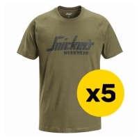 Snickers 5x 2590 Logo T-Shirt Bundle