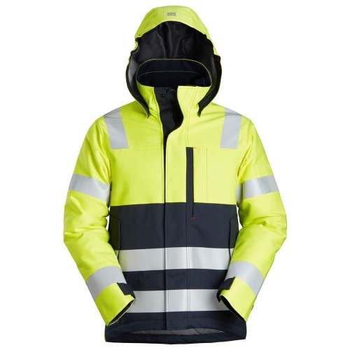 Snickers 1163 ProtecWork Insulated Hood Jacket Hi-Vis Class 3 Snickers 1163 ProtecWork Insulated Hood Jacket Hi-Vis Class 3