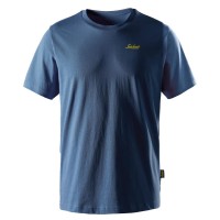 Snickers Workwear T-shirt Logo 2590 – Morbida, Con Maniche Raglan, Collo A Costine, Stampa A Sbuffo, Vestibilità Regolare