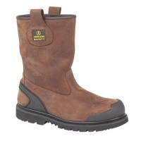 Amblers FS223C Brown Safety Rigger Boots